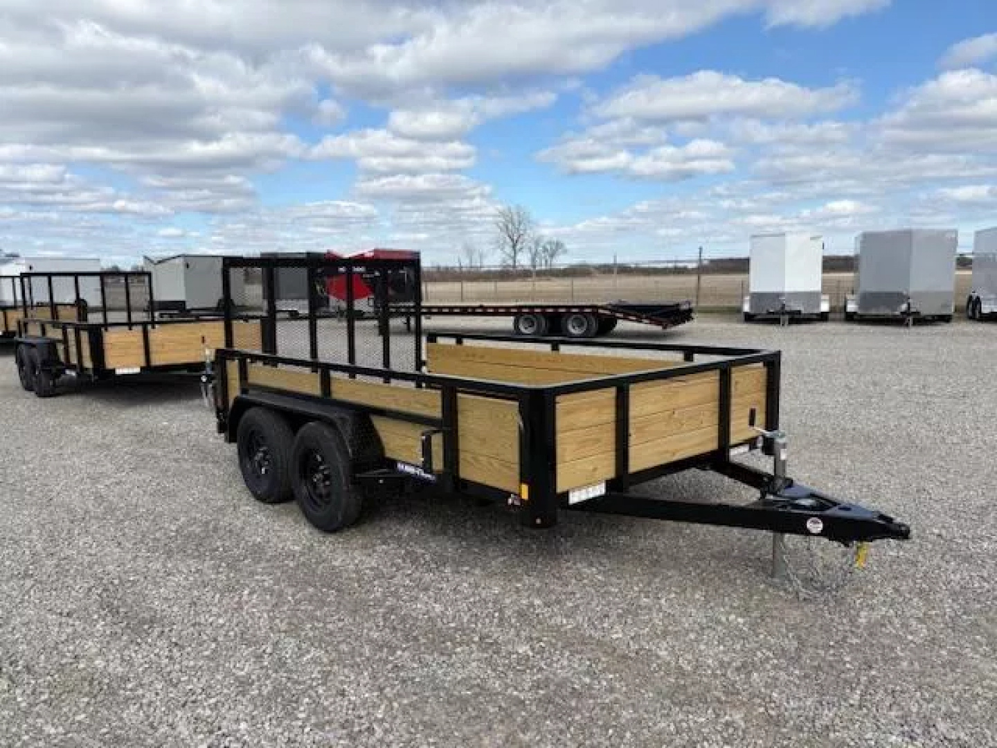 New 2025 Sure-Trac 7x12 7K 3-Board Utility Trailer