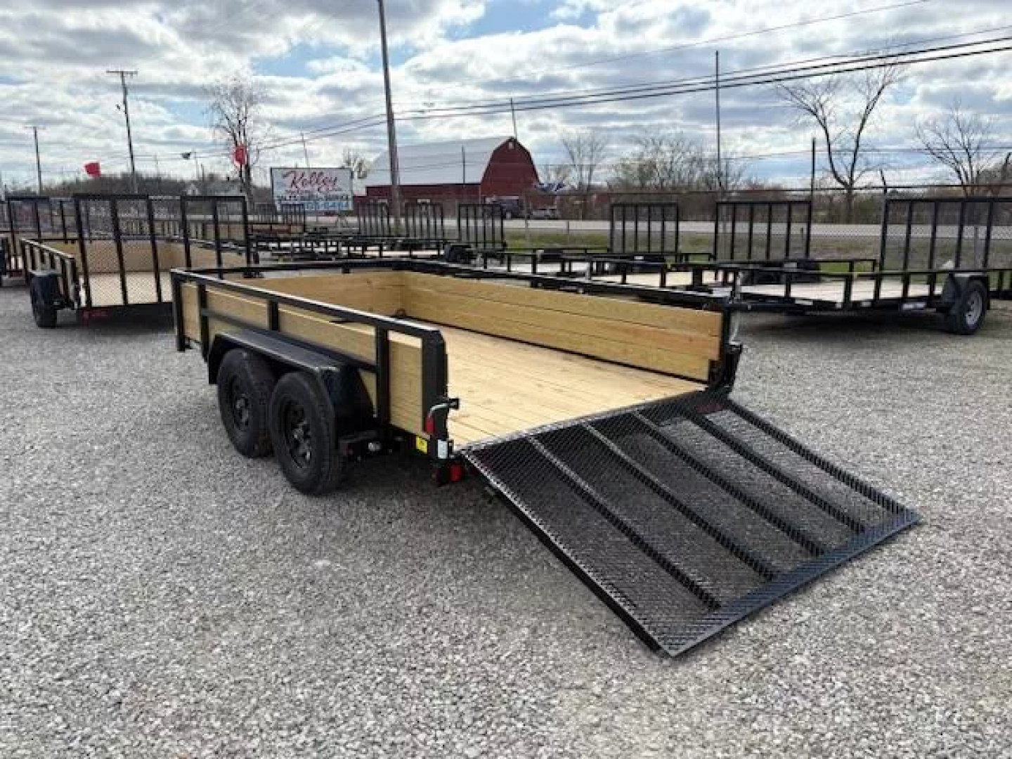 New 2025 Sure-Trac 7x12 7K 3-Board Utility Trailer