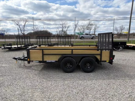 New 2025 Sure-Trac 7x12 7K 3-Board Utility Trailer