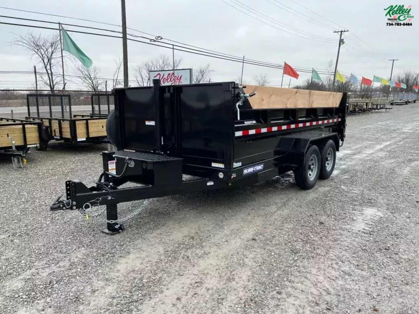 New 2025 Sure-Trac 82"x14 14K Low Pro Telescopic Dump