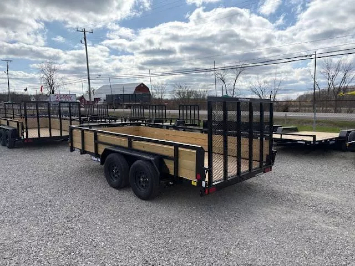 New 2025 Sure-Trac 7x14 7K 3-Board Tandem Axle Utility Trailer