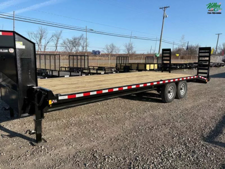 New 2025 8.5x20+4 Standard Duty Gooseneck Beavertail Deckover Trailer 15K