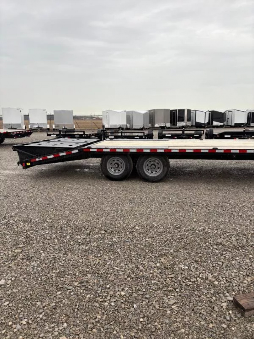 New 2025 Sure-Trac 8.5x20+5 Heavy Duty Low Profile Gooseneck Beavertail Deckover Trailer 15K