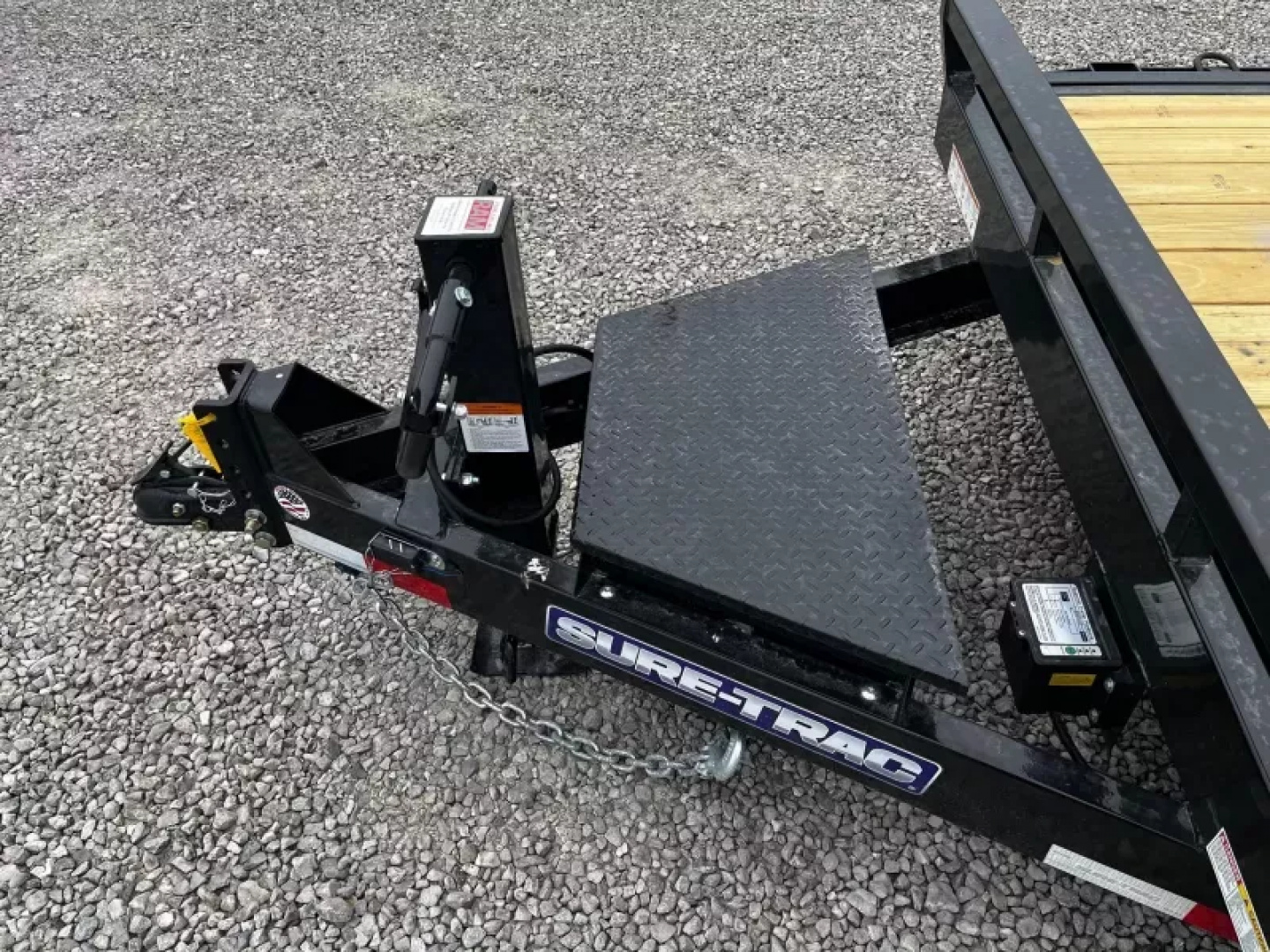 New 2025 Sure-Trac 7x22(18+4) 14K Tilt Bed Equipment Trailer with Tool Box