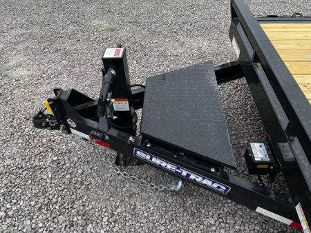 New 2025 Sure-Trac 7x22(18+4) 14K Tilt Bed Equipment Trailer with Tool Box