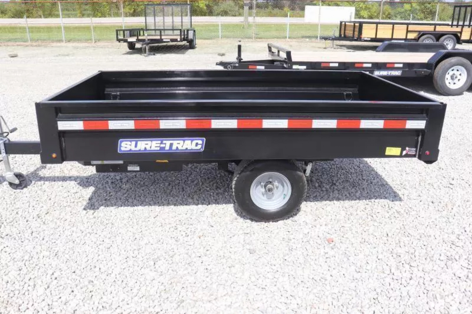 New 2025 Sure-Trac 4.5x8 Utility Dump Trailer