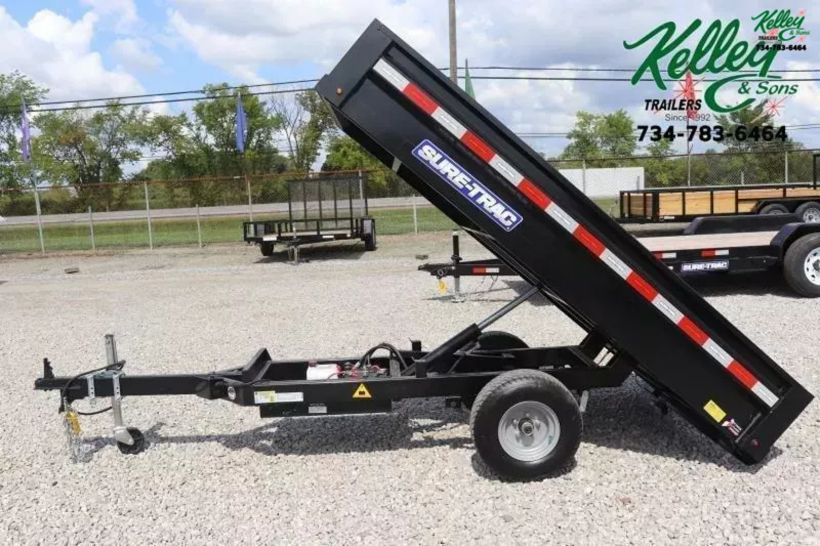 New 2025 Sure-Trac 4.5x8 Utility Dump Trailer