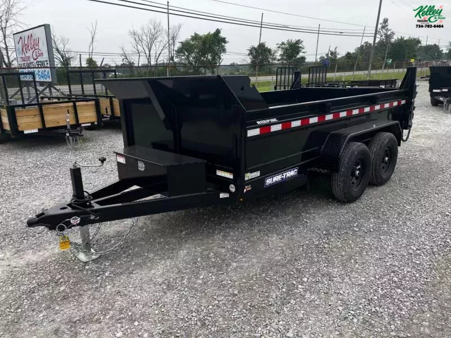 New 2025 Sure-Trac 72"x12 10K Single Ram Dump Trailer