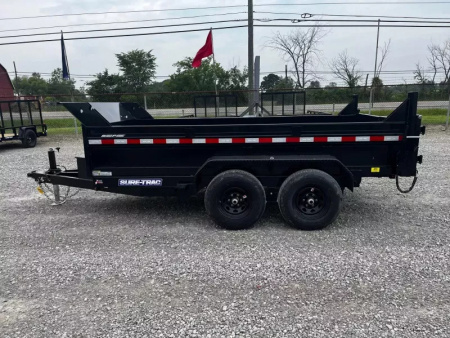 New 2025 Sure-Trac 72"x12 10K Single Ram Dump Trailer