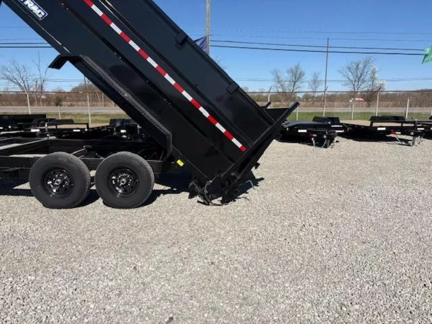New 2025 Sure-Trac 82"x14 HD Low Profile Dump Trailer w/ 4 Ft. Sides  14K Telescopic