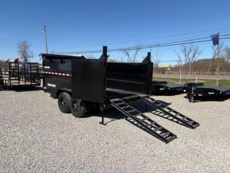New 2025 Sure-Trac 82"x14 HD Low Profile Dump Trailer w/ 4 Ft. Sides  14K Telescopic