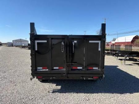 New 2025 Sure-Trac 82"x14 HD Low Profile Dump Trailer w/ 4 Ft. Sides  14K Telescopic