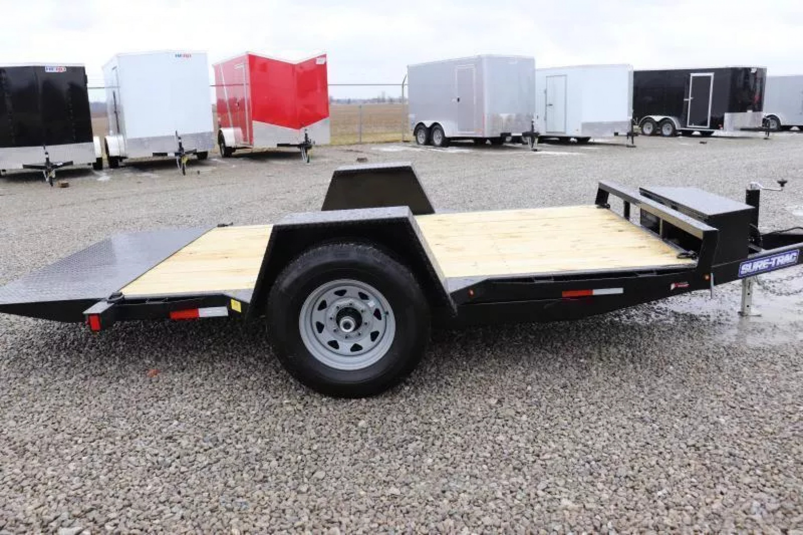 New 2025 Sure-Trac 78"x12 7.8K Tilt Bed Equipment Trailer
