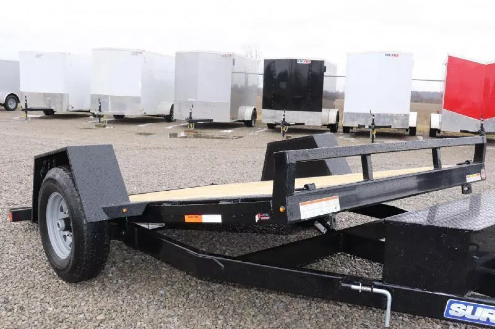New 2025 Sure-Trac 78"x12 7.8K Tilt Bed Equipment Trailer