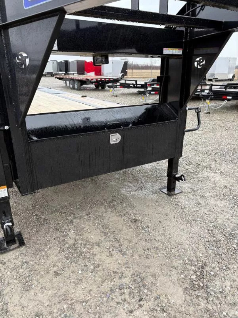 New 2025 Sure-Trac 8.5x20+5 Heavy Duty Low Profile Gooseneck Beavertail Deckover Trailer 15K