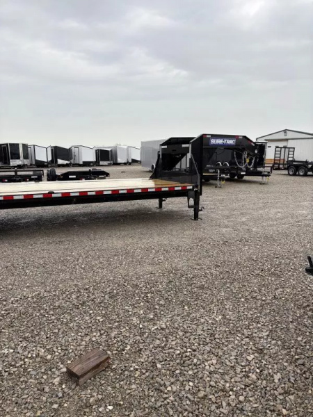 New 2025 Sure-Trac 8.5x20+5 Heavy Duty Low Profile Gooseneck Beavertail Deckover Trailer 15K