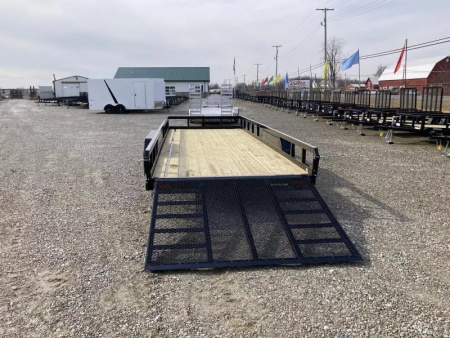 New 2025 Sure-Trac 7x20 10K Tube Top Utility Trailer