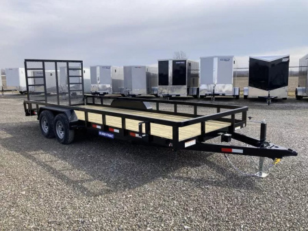 New 2025 Sure-Trac 7x20 10K Tube Top Utility Trailer