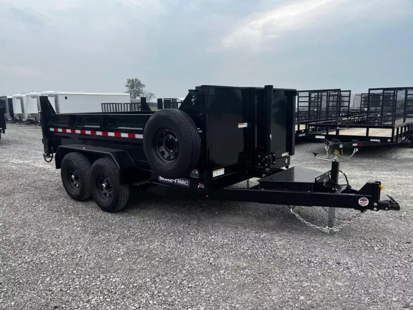 New 2025 Sure-Trac 82"x12 12K Telescopic Dump Trailer