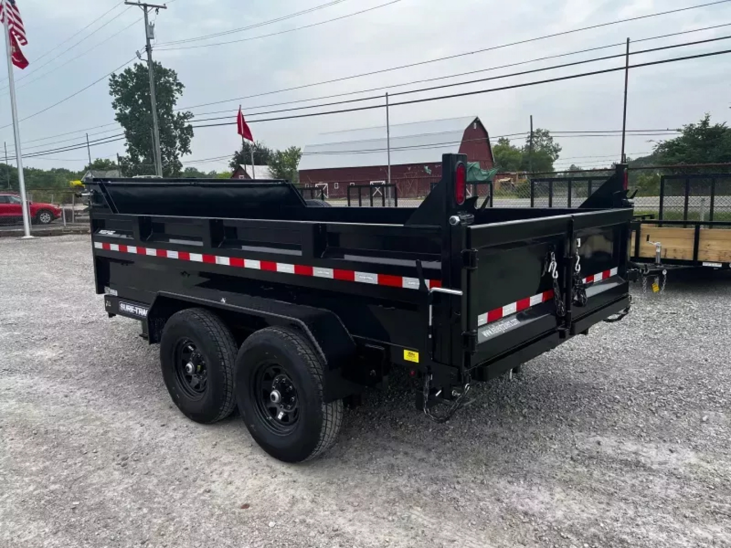 New 2025 Sure-Trac 82"x12 12K Telescopic Dump Trailer