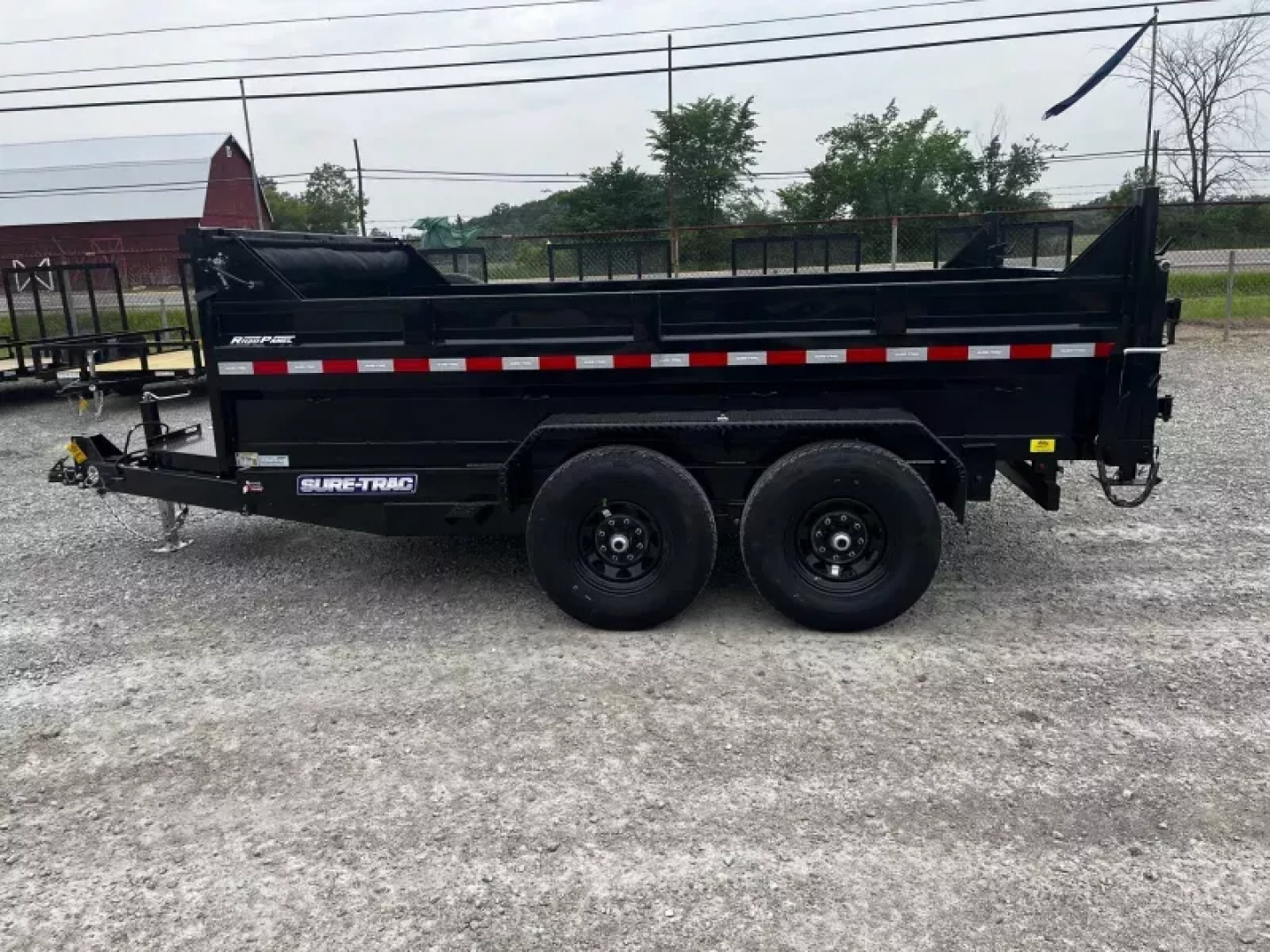 New 2025 Sure-Trac 82"x12 12K Telescopic Dump Trailer