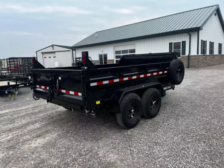 New 2025 Sure-Trac 82"x12 12K Telescopic Dump Trailer
