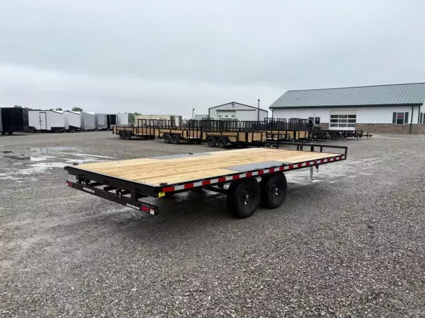 New 2025 Sure-Trac 8.5 x 18 Low Profile Flat Deck Deckover Trailer  10K
