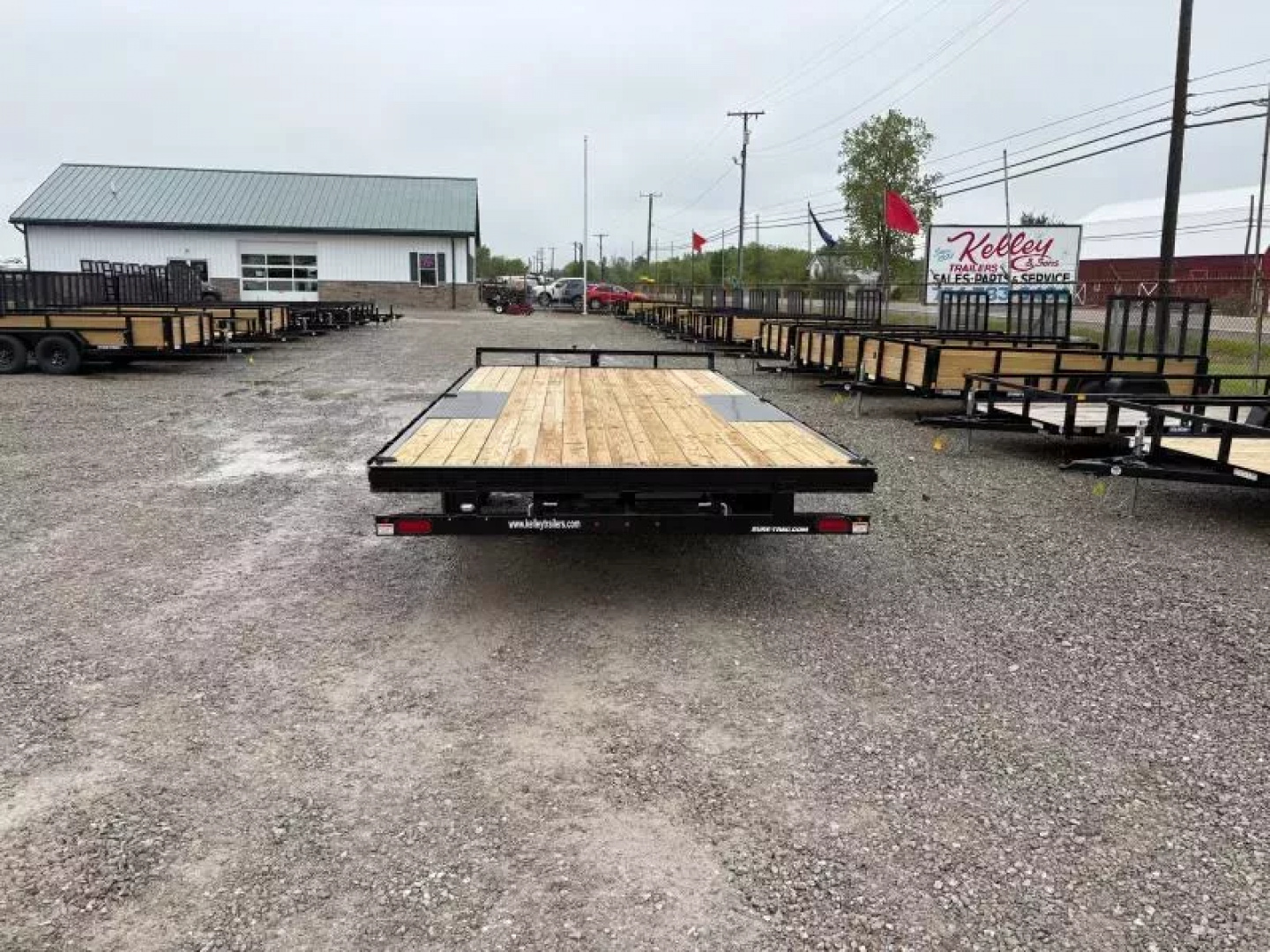 New 2025 Sure-Trac 8.5 x 18 Low Profile Flat Deck Deckover Trailer  10K