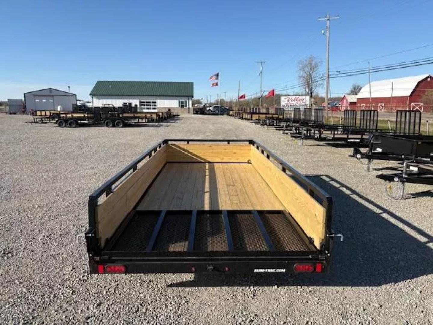 New 2025 Sure-Trac 7x16 7K 3-Board Utility Trailer