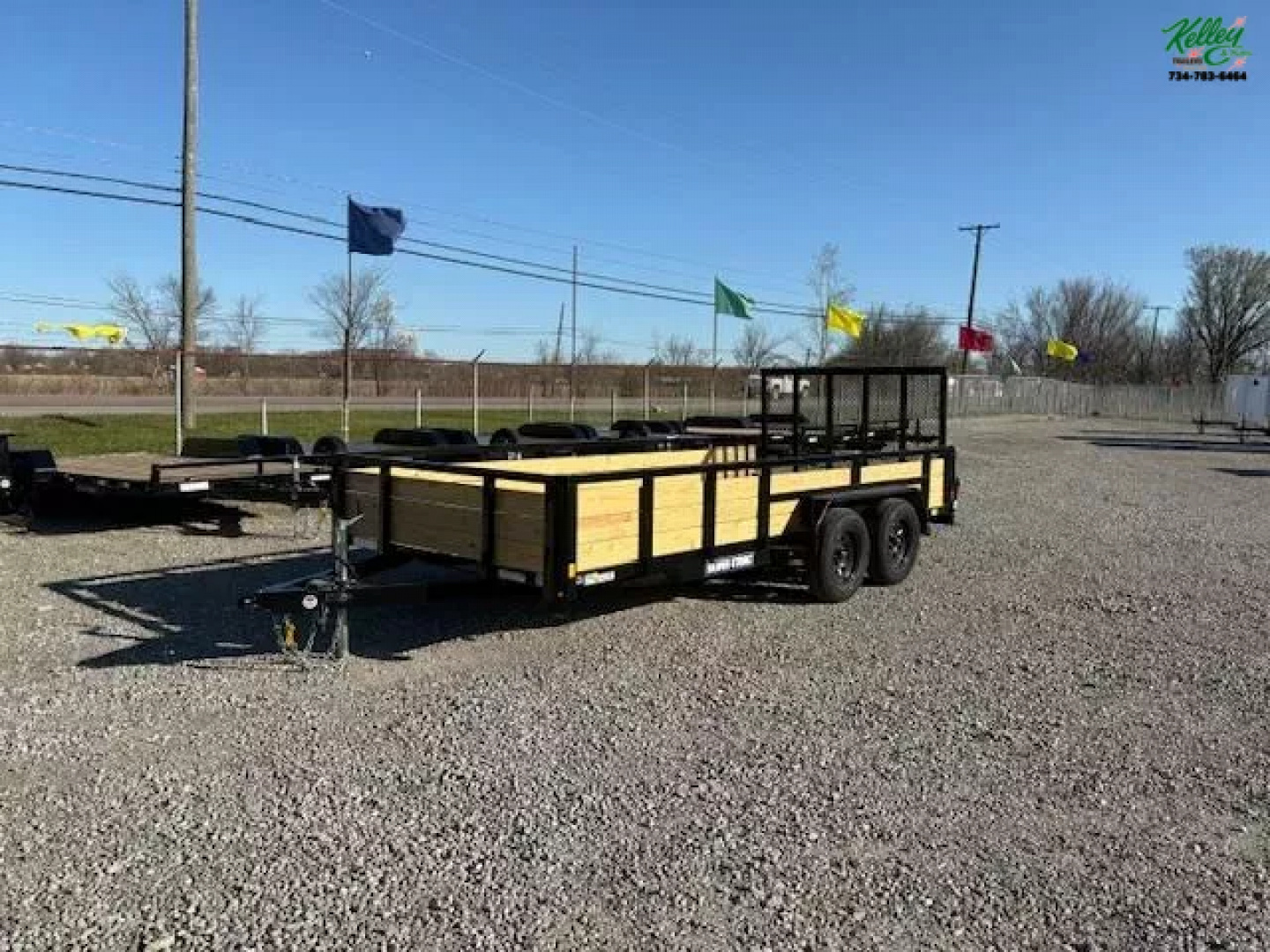 New 2025 Sure-Trac 7x16 7K 3-Board Utility Trailer