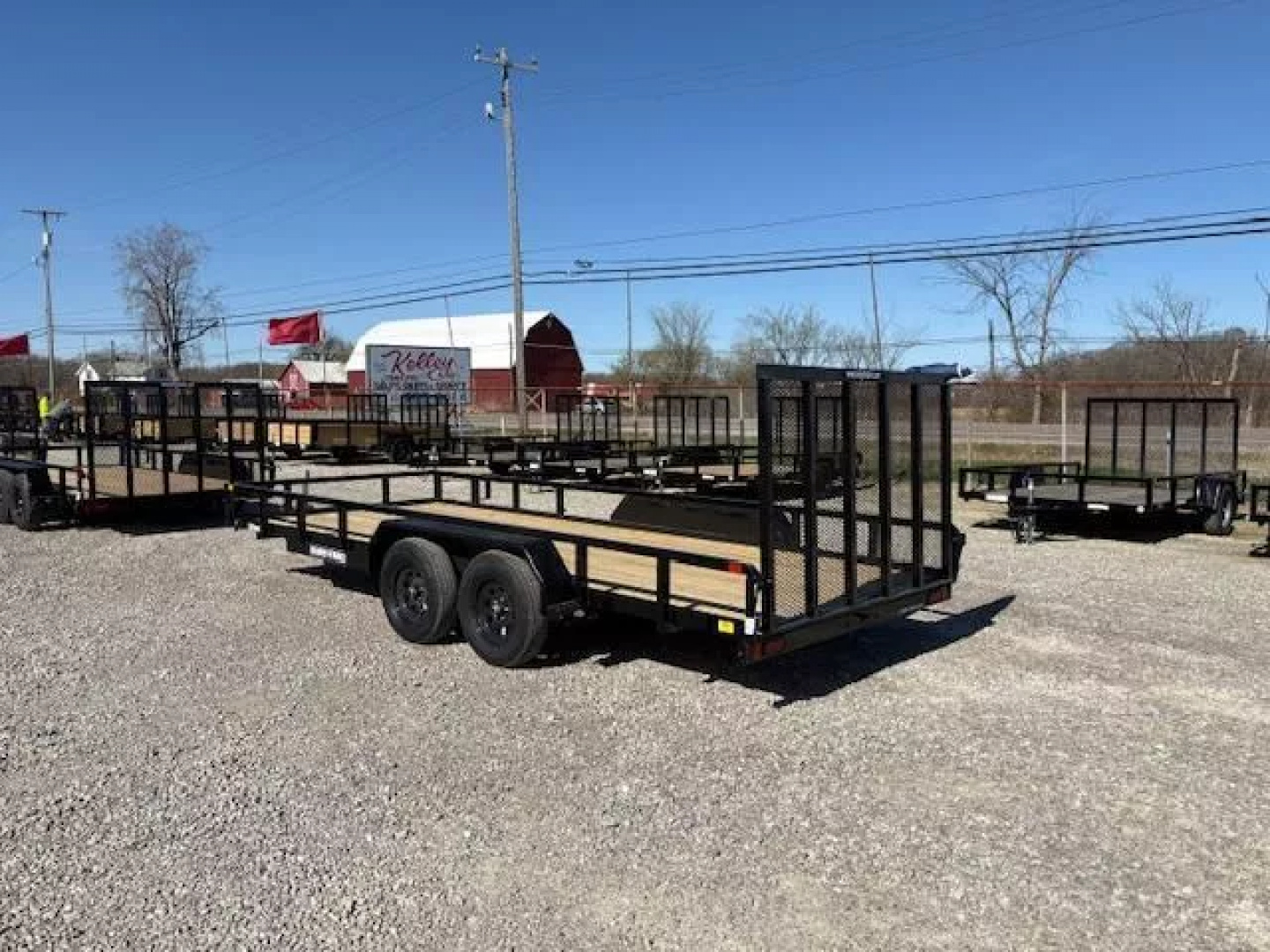 New 2025 Sure-Trac 7x18 7K Tube Top Utility Trailer