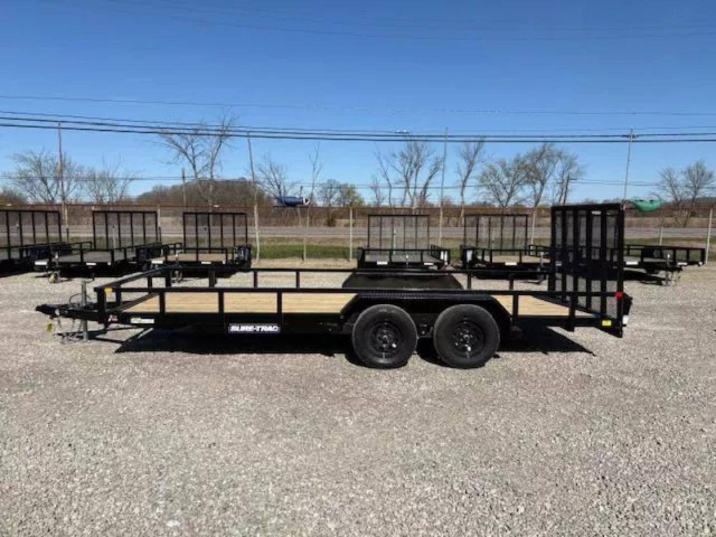 New 2025 Sure-Trac 7x18 7K Tube Top Utility Trailer