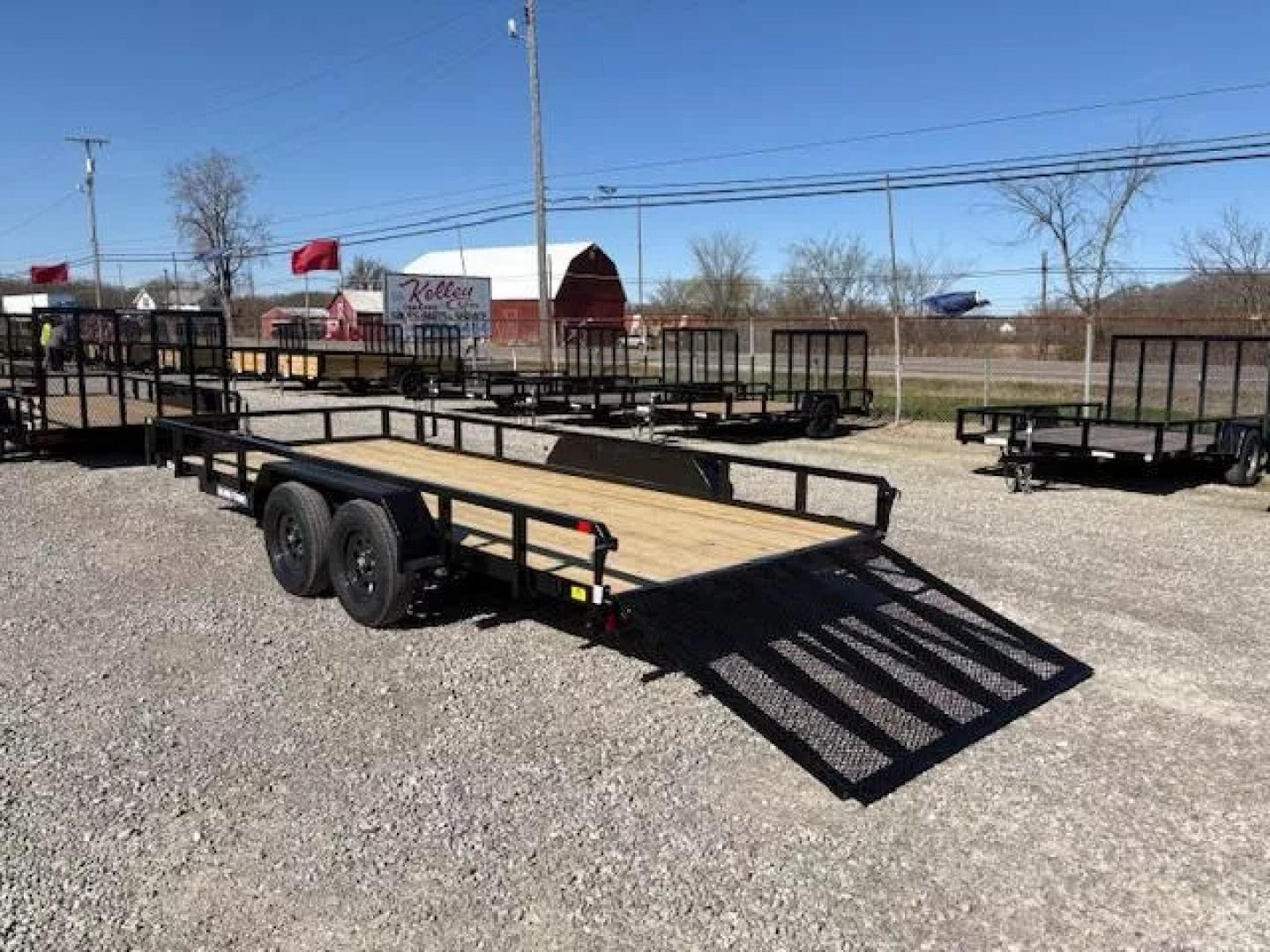 New 2025 Sure-Trac 7x18 7K Tube Top Utility Trailer