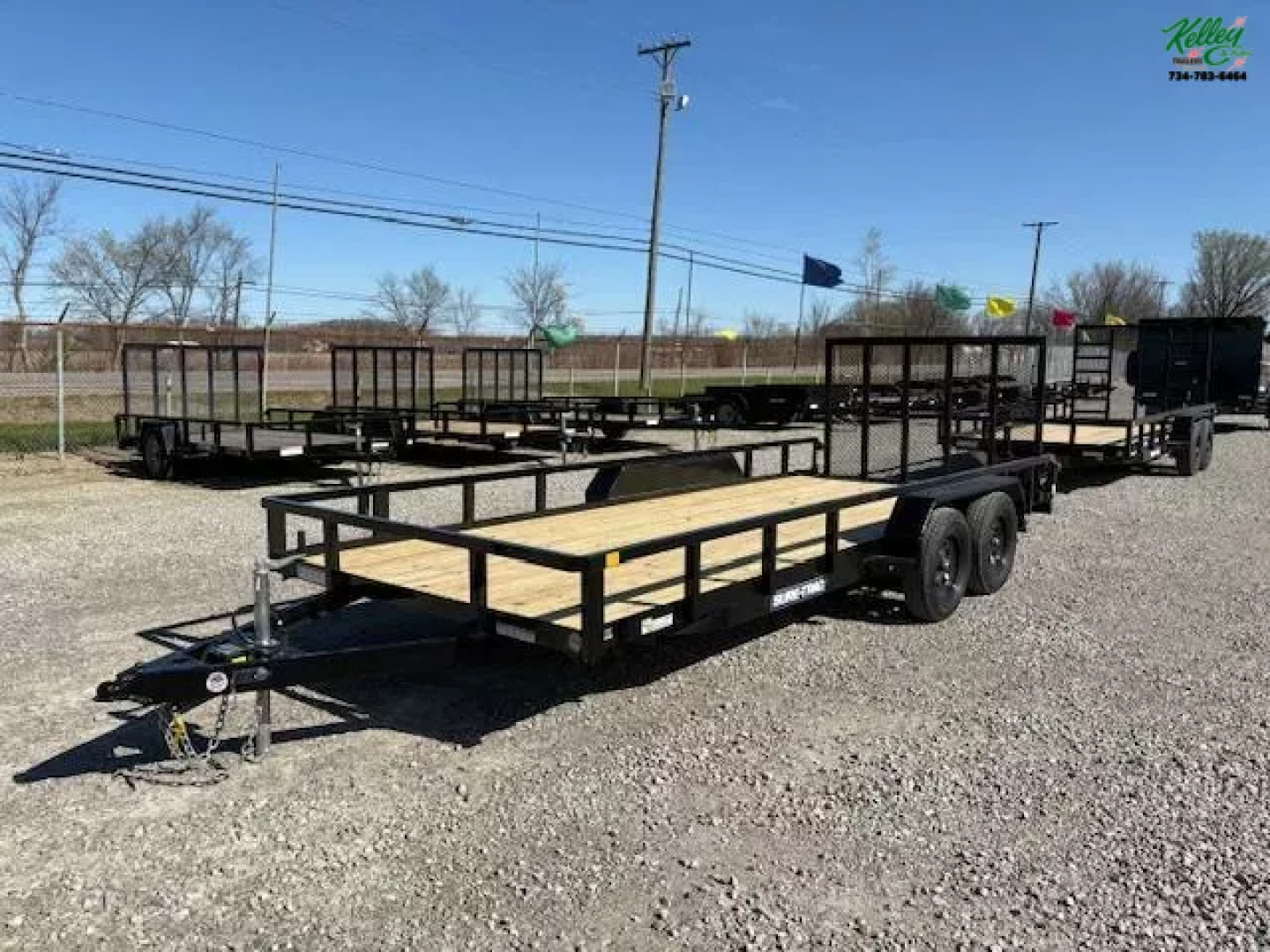 New 2025 Sure-Trac 7x18 7K Tube Top Utility Trailer