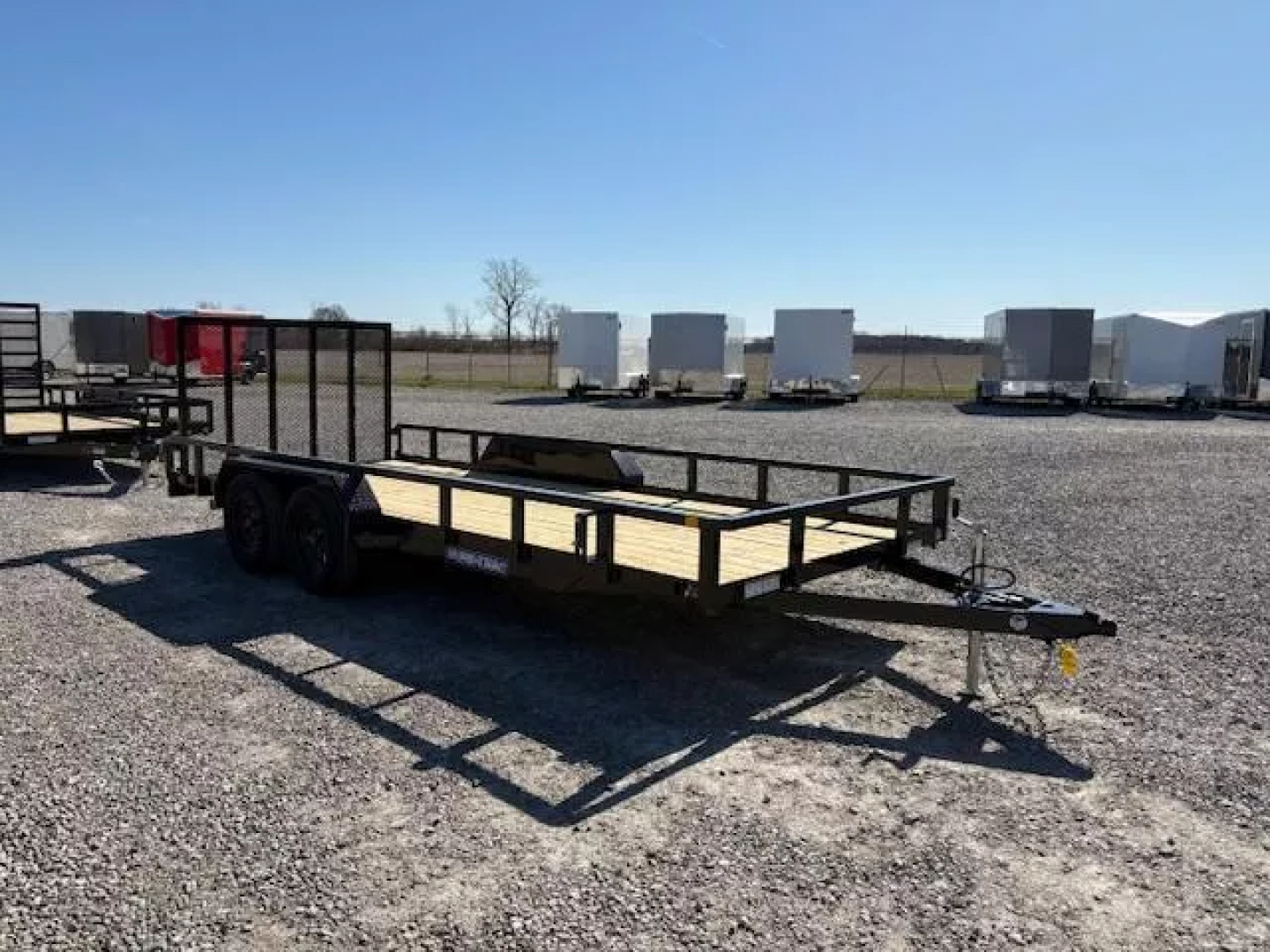 New 2025 Sure-Trac 7x18 7K Tube Top Utility Trailer