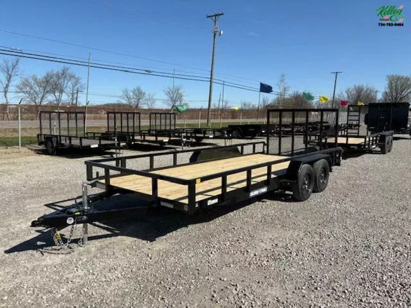 New 2025 Sure-Trac 7x18 7K Tube Top Utility Trailer