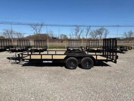New 2025 Sure-Trac 7x18 7K Tube Top Utility Trailer