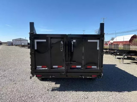 New 2025 Sure-Trac 82"x14 HD Low Profile Dump Trailer w/ 4 Ft. Sides  14K Telescopic