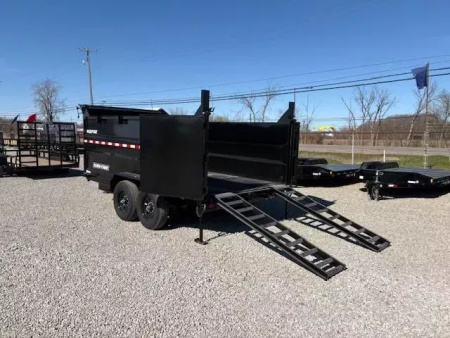 New 2025 Sure-Trac 82"x14 HD Low Profile Dump Trailer w/ 4 Ft. Sides  14K Telescopic