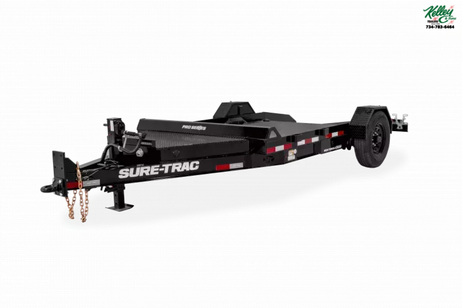 New 2025 Sure-Trac 7x12 7.8K Pro Series Drop Deck Equipment Trailer