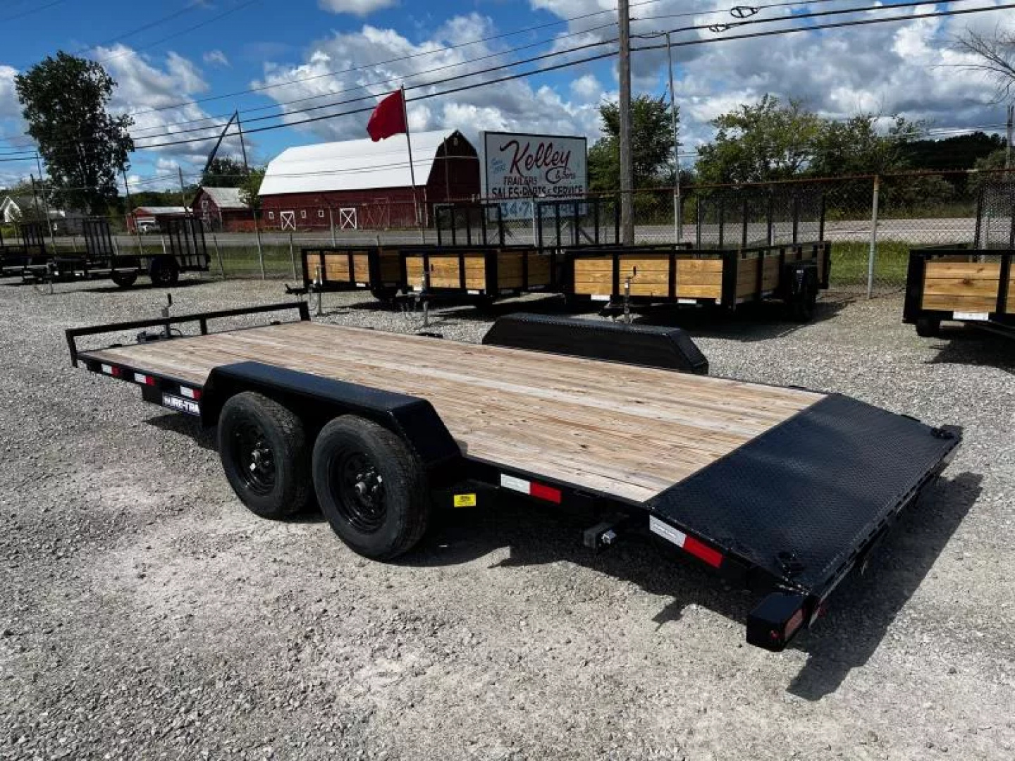 New 2025 Sure-Trac 7 x 18 (16+2) C-Channel Car Hauler Trailer  7K