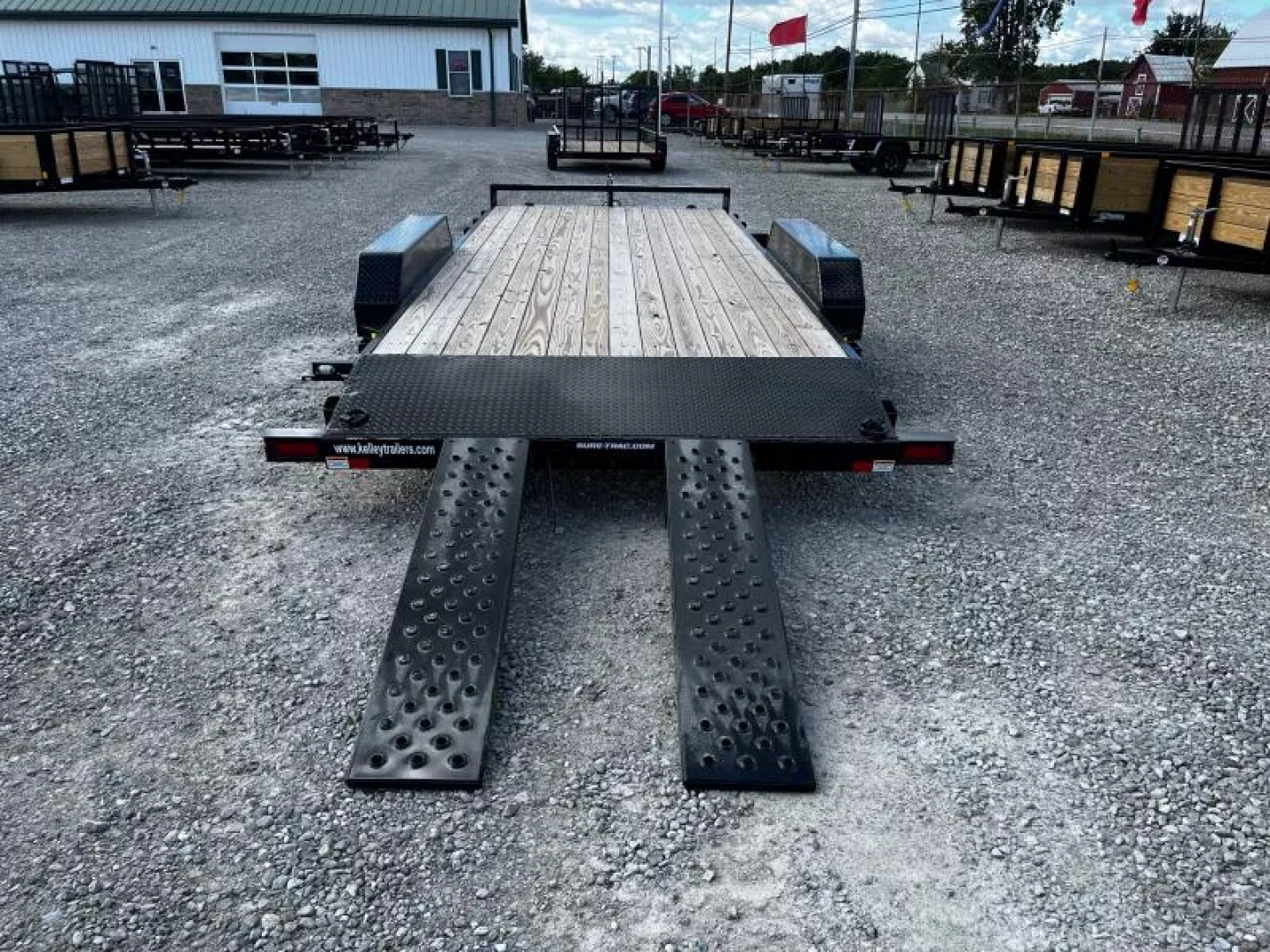 New 2025 Sure-Trac 7 x 18 (16+2) C-Channel Car Hauler Trailer  7K