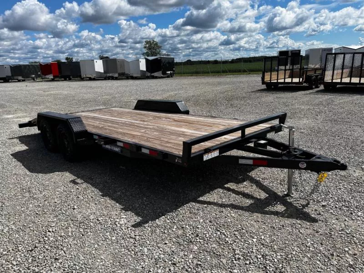 New 2025 Sure-Trac 7 x 18 (16+2) C-Channel Car Hauler Trailer  7K