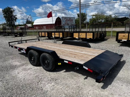 New 2025 Sure-Trac 7 x 18 (16+2) C-Channel Car Hauler Trailer  7K