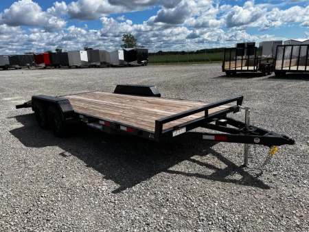 New 2025 Sure-Trac 7 x 18 (16+2) C-Channel Car Hauler Trailer  7K