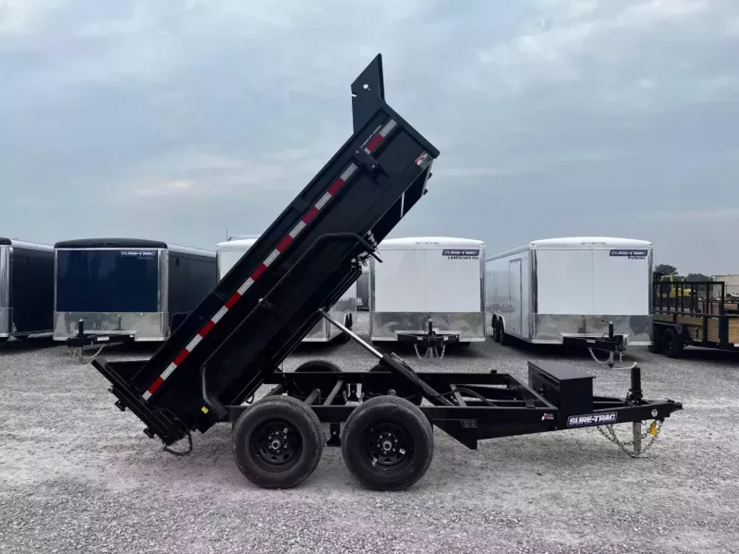 New 2025 Sure-Trac 72"x10 10K Single Ram Dump Trailer
