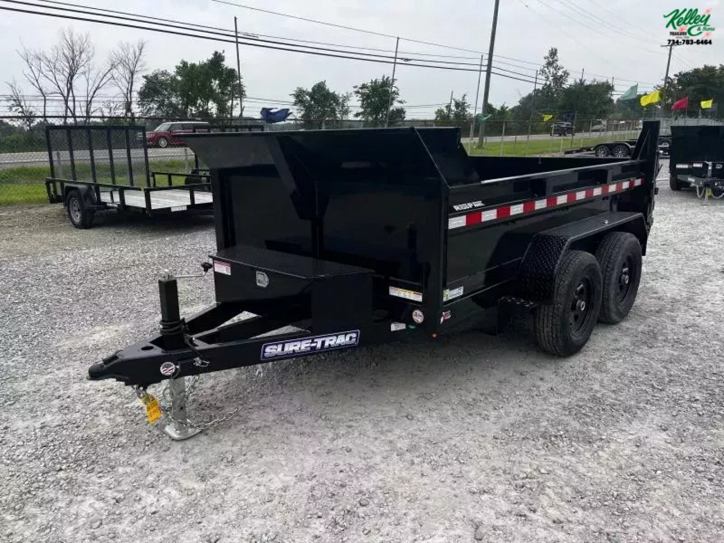 New 2025 Sure-Trac 72 x10 10K Single Ram Dump Trailer