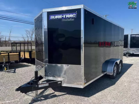 New 2025 Sure-Trac 7 x 16 Pro Series Enclosed Wedge Cargo Trailer 7K