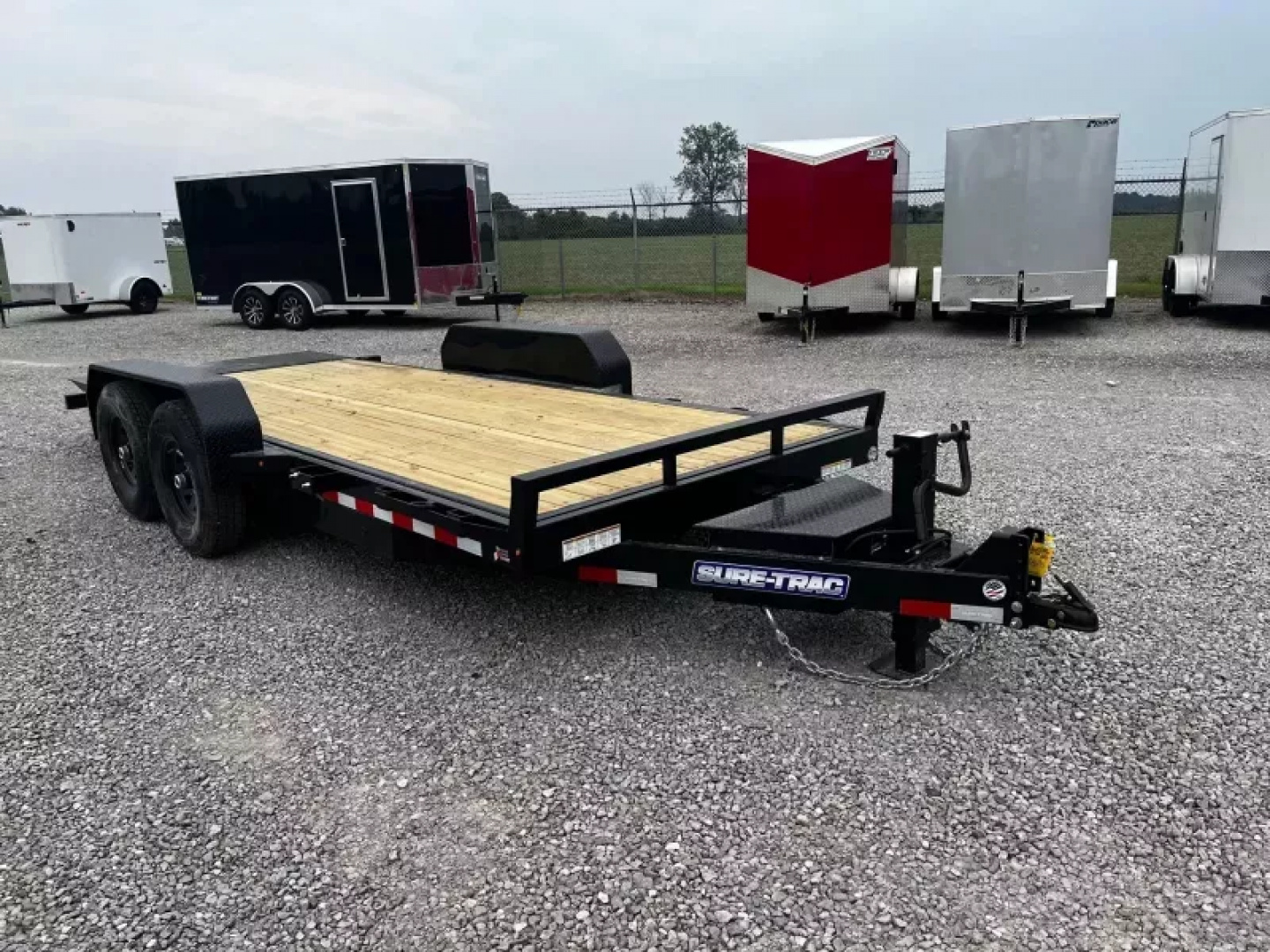 New 2025 Sure-Trac 18' 14K Tilt Bed Equipment Trailer