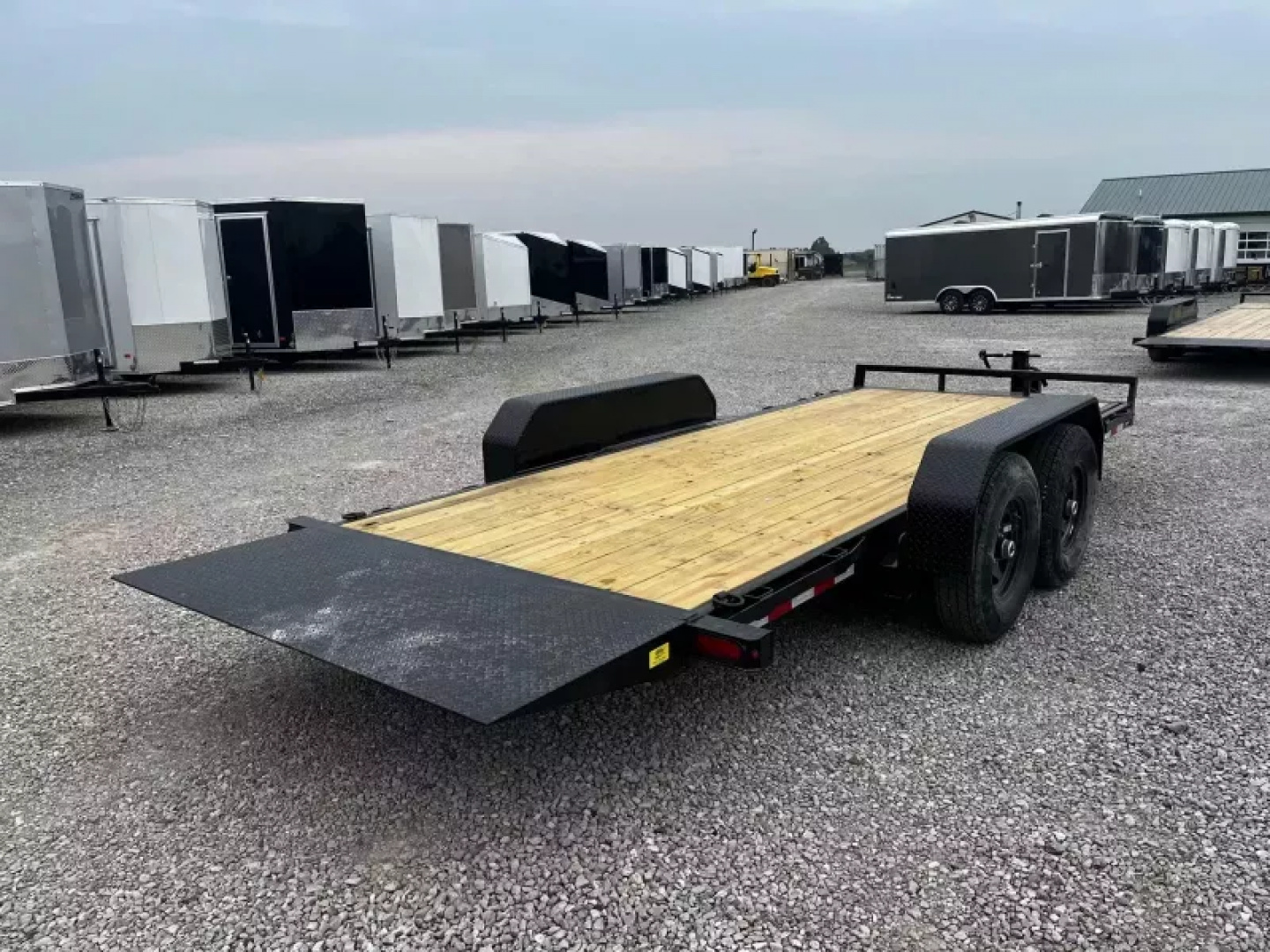 New 2025 Sure-Trac 18' 14K Tilt Bed Equipment Trailer